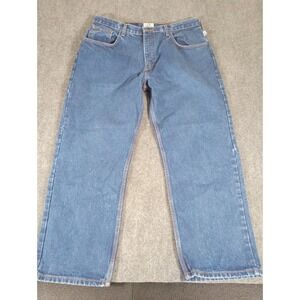 Tyndale Blue Jeans Men's Straight Denim Made In USA Medium Wash 38X29 Flame Resi